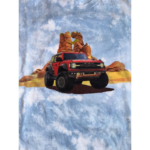 Ford Bronco Raptor Rocket League Championships Bleached Tee - Picture 3 of 7
